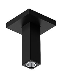 hansgrohe ceiling connection 24338670 100mm, matt black
