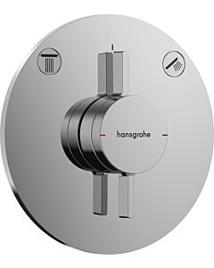 Mitigeur Hansgrohe DuoTurn S 75418340 UP, pour 2 sorties, chrome noir brossé
