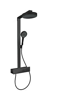 hansgrohe Rainfinity Brause-Set 28742670 mit Thermostat, Brausekopfgröße 250mm, mattschwarz