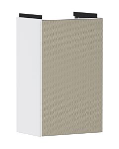 hansgrohe Xevolos E Waschtischunterschrank 54166390 340x555x245mm, links, mattweiß, bronze Struktur