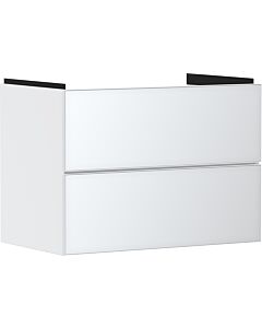 hansgrohe Xevolos E vanity unit 54178320 780x555x475mm, 2 drawers, matt white, white metallic