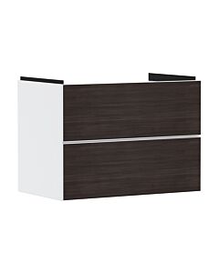 hansgrohe Xevolos E Waschtischunterschrank 54178730 780x555x475mm, 2 Schubladen, mattweiß, Eiche dunkel