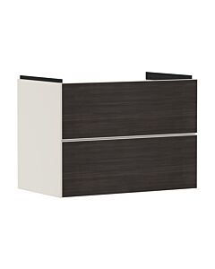 hansgrohe Xevolos E meuble sous-vasque 54179730 780x555x475mm, 2 tiroirs, beige sable mat, chêne foncé