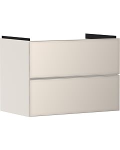 hansgrohe Xevolos E vanity unit 54179790 780x555x475mm, 2 drawers, sand beige matt, sand beige metallic