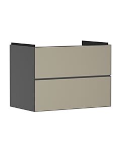 hansgrohe Xevolos E meuble sous-vasque 54180390 780x555x475mm, 2 tiroirs, gris ardoise mat, structure bronze