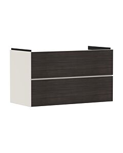 hansgrohe Xevolos E Waschtischunterschrank 54182730 980x555x475mm, 2 Schubladen, sandbeige matt, Eiche dunkel