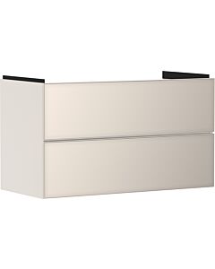 hansgrohe Xevolos E meuble sous-vasque 54182790 980x555x475mm, 2 tiroirs, beige sable mat, beige sable métallisé
