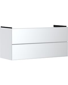 hansgrohe Xevolos E Waschtischunterschrank 54184320 1180x555x475mm, 2 Schubladen, mattweiß, weiß metallic