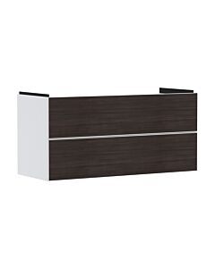 hansgrohe Xevolos E Waschtischunterschrank 54184730 1180x555x475mm, 2 Schubladen, mattweiß, Eiche dunkel