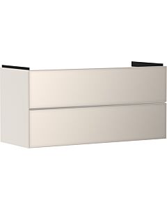 hansgrohe Xevolos E meuble sous-vasque 54185790 1180x555x475mm, 2 tiroirs, beige sable mat, beige sable métallisé