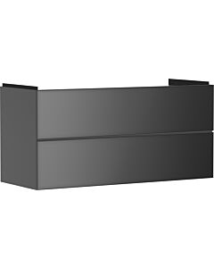 hansgrohe Xevolos E Waschtischunterschrank 54186770 1180x555x475mm, 2 Schubladen, schiefergrau matt, schiefergrau metallic