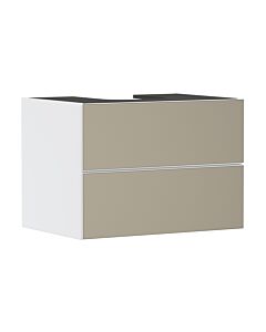 hansgrohe Xevolos E Waschtischunterschrank 54187390 780x555x550mm, 2 Schubladen, mattweiß, bronze Struktur