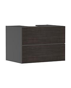 hansgrohe Xevolos E Waschtischunterschrank 54189730 780x555x550mm, 2 Schubladen, schiefergrau matt, Eiche dunkel