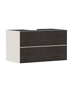 hansgrohe Xevolos E Waschtischunterschrank 54191730 980x555x550mm, 2 Schubladen, sandbeige matt, Eiche dunkel