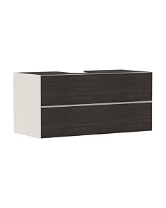hansgrohe Xevolos E Waschtischunterschrank 54194730 1180x555x550mm, 2 Schubladen, sandbeige matt, Eiche dunkel