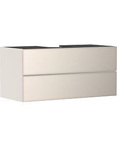 hansgrohe Xevolos E Waschtischunterschrank 54194790 1180x555x550mm, 2 Schubladen, sandbeige matt, sandbeige metallic