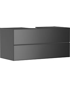 hansgrohe Xevolos E Waschtischunterschrank 54195770 1180x555x550mm, 2 Schubladen, schiefergrau matt, schiefergrau metallic