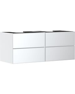 hansgrohe Xevolos E Waschtischunterschrank 54196320 1370x555x550mm, 4 Schubladen, mattweiß, weiß metallic