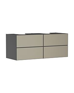 hansgrohe Xevolos E Waschtischunterschrank 54198390 1370x555x550mm, 4 Schubladen, schiefergrau matt, bronze Struktur
