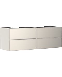 hansgrohe Xevolos E Waschtischunterschrank 54200790 1570x555x550mm, 4 Schubladen, sandbeige matt, sandbeige metallic