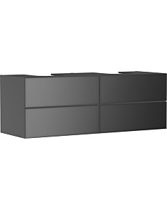hansgrohe Xevolos E Waschtischunterschrank 54201770 1570x555x550mm, 4 Schubladen, schiefergrau matt, schiefergrau metallic