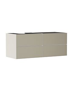hansgrohe Xevolos E meuble sous-vasque 54237390 1370x555x550mm, 4 tiroirs, gauche, beige sable mat, structure bronze