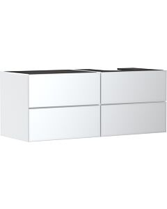 hansgrohe Xevolos E Waschtischunterschrank 54239320 1370x555x550mm, 4 Schubladen, rechts, mattweiß, weiß metallic