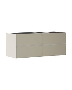 hansgrohe Xevolos E Waschtischunterschrank 54240390 1370x555x550mm, 4 Schubladen, rechts, sandbeige matt, bronze Struktur