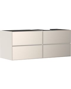 hansgrohe Xevolos E Waschtischunterschrank 54240790 1370x555x550mm, 4 Schubladen, rechts, sandbeige matt, sandbeige metallic