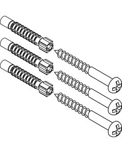 hansgrohe Fixations WallStoris 94268000 3 vis, 3 chevilles