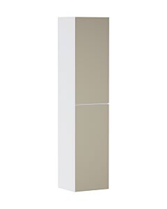 hansgrohe Xevolos E Hochschrank 54218390 400x360x1760mm, links, mattweiß, bronze Struktur
