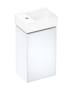 hansgrohe Xevolos E vanity unit 54166320 340x555x245mm, left, matt white, white metallic