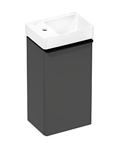hansgrohe Xelu Q Waschtischunterschrank 54012670 340x605x245mm, für Handwaschbecken, links, diamantgrau matt, mattschwarz