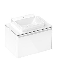 hansgrohe Xelu Q Waschtischunterschrank 54054700 780x485x550mm, mit Schubkasten, weiß hochglanz, mattweiß