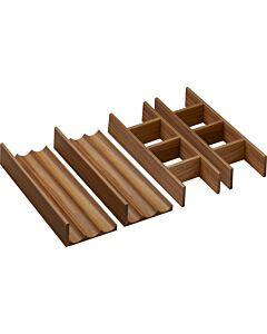 hansgrohe IntraStoris Inneneinteilung 54234630 für Schubkasten, Set, 1180x475/1180x550mm, Nussbaum dunkel