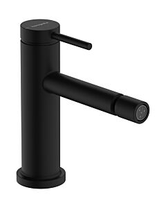 hansgrohe Tecturis S Bidetarmatur 73201670 mit Zugstangen-Ablaufgarnitur, mattschwarz