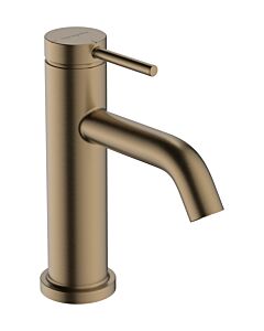 hansgrohe Tecturis S Waschtischarmatur 73305140 Ausladung 80mm, mit Zugstangen-Ablaufgarnitur, brushed bronze
