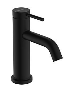 hansgrohe Tecturis S Waschtischarmatur 73305670 Ausladung 80mm, mit Zugstangen-Ablaufgarnitur, mattschwarz