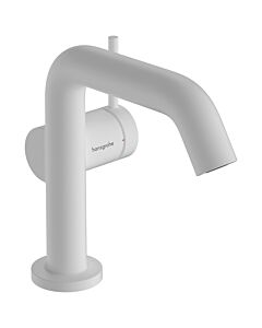 hansgrohe Tecturis S Waschtischarmatur 73322700 Ausladung 110mm, Push-Open-Ablaufgarnitur, mattweiß