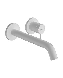 hansgrohe Tecturis S wash basin mixer 73351700 concealed, for wall mounting, projection 225mm, matt white