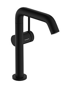 hansgrohe Tecturis S Waschtischarmatur 73364670 Ausladung 210mm, mit Schwenkauslauf und Push-Open-Ablaufgarnitur, mattschwarz