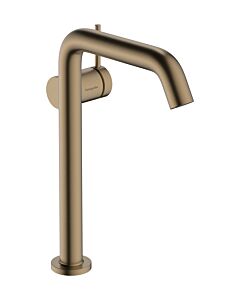 hansgrohe Tecturis S Waschtischarmatur 73373140 Ausladung 240mm, mit Push-Open-Ablaufgarnitur, brushed bronze