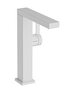hansgrohe Tecturis E Waschtischarmatur 73060700 mit Schwenkauslauf und Push-Open-Ablaufgarnitur, mattweiß