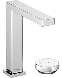hansgrohe Tecturis E 2-Loch Waschtischarmatur 73053000 mit Ablaufgarnitur, CoolStart, chrom