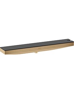 hansgrohe Rainfinity wall connection 26858140 with shower holder on the right and shelf, brushed bronze