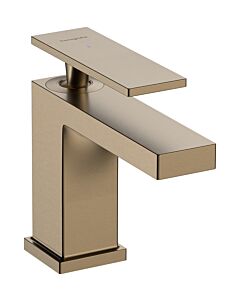 hansgrohe Tecturis E wash basin mixer 73002140 projection 122mm, with pop-up waste set, brushed bronze