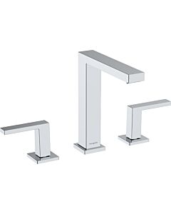 hansgrohe Tecturis E 3-Loch-Waschtischarmatur 73030000 mit Push-Open-Ablaufgarnitur, chrom