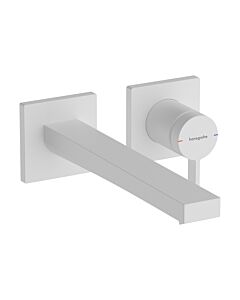 hansgrohe Tecturis E mitigeur lavabo 73051700 projection 225mm, UP, pour montage mural, blanc mat