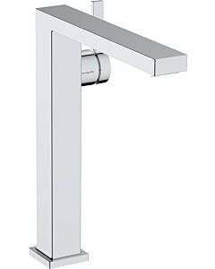 Mitigeur lavabo monocommande hansgrohe Tecturis E 73070340, saillie 197 mm, avec bonde à ouverture par pression, finition chrome noir brossé