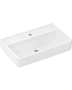 hansgrohe Xanuia Q Waschtisch 60215450 600x370mm, mit Hahnloch, ohne Überlauf, weiß